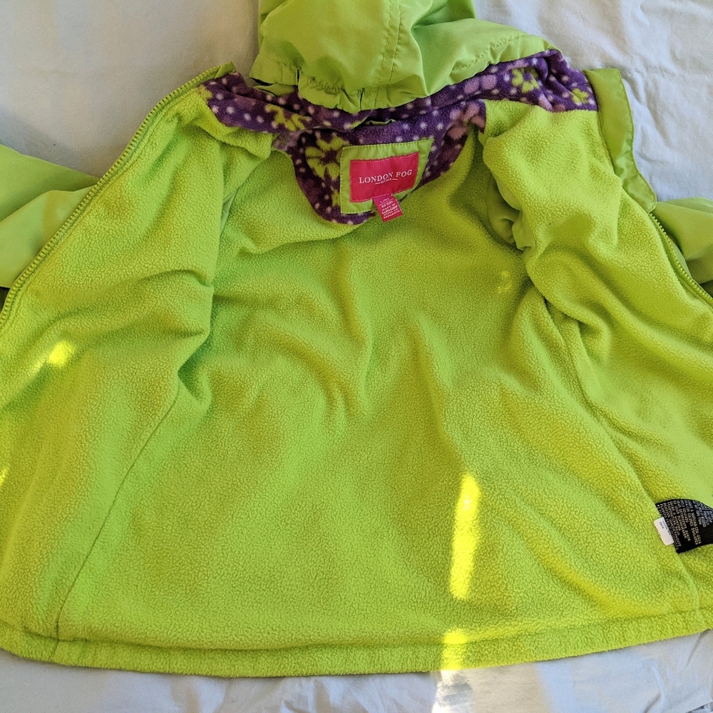 London Fog girl jacket size L 6X - Picture 8 of 10